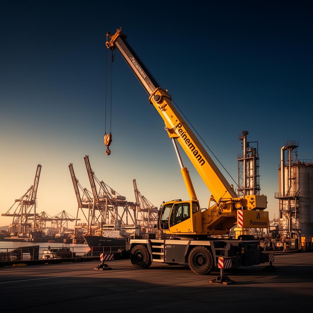 Peinemann industrial crane at port